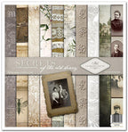 Scrapbook Papierblock 12,2"x12,6" - Secrets of the old diary - Bastelschachtel