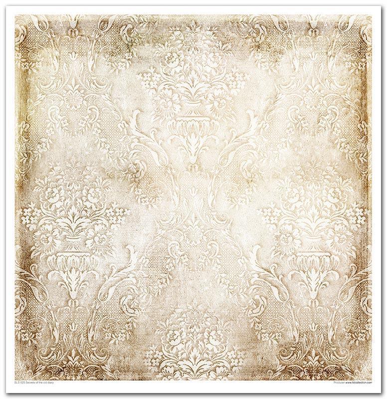 Scrapbook Papierblock 12,2"x12,6" - Secrets of the old diary - Bastelschachtel