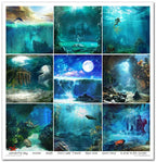 Scrapbook Papierblock 12,2"x12,6" - The search for Atlantis - Bastelschachtel