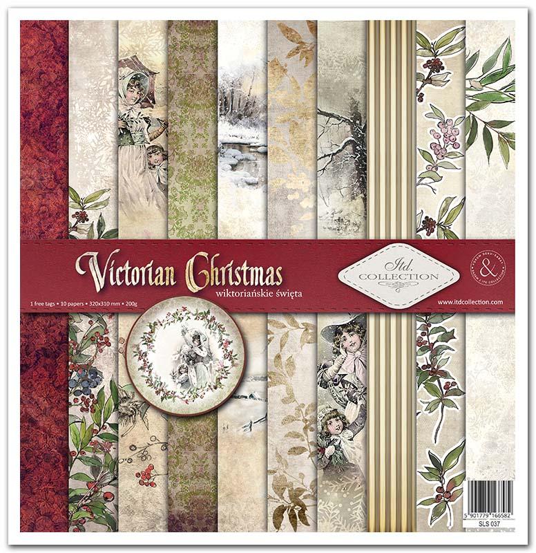 Scrapbook Papierblock 12,2"x12,6" - Victorian christmas - Bastelschachtel