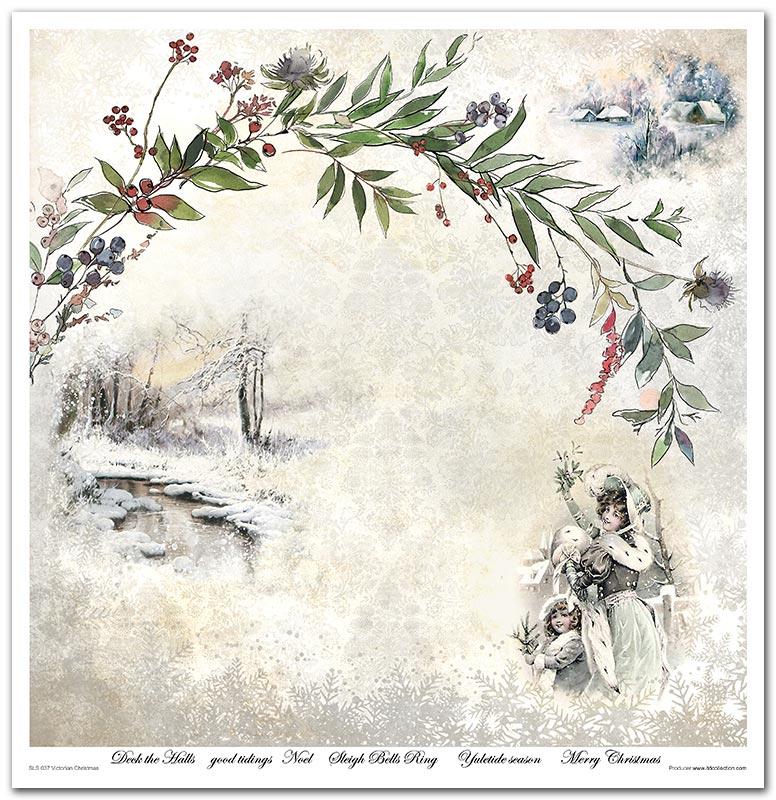 Scrapbook Papierblock 12,2"x12,6" - Victorian christmas - Bastelschachtel