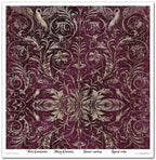 Scrapbook Papierblock 12,2"x12,6" - Vintage tapestry - Bastelschachtel