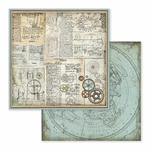 Scrapbook Papierblock 12"x12" - Voyages fantastiques - Bastelschachtel - Scrapbook Papierblock 12"x12" - Voyages fantastiques