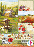 Scrapbook Papierblock A4 - Under the tuscan sun - Bastelschachtel