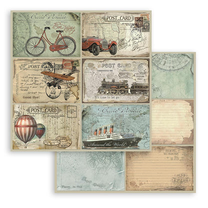 Scrapbook Papierblock 12"x12" - Around the world - Bastelschachtel - Scrapbook Papierblock 12"x12" - Around the world