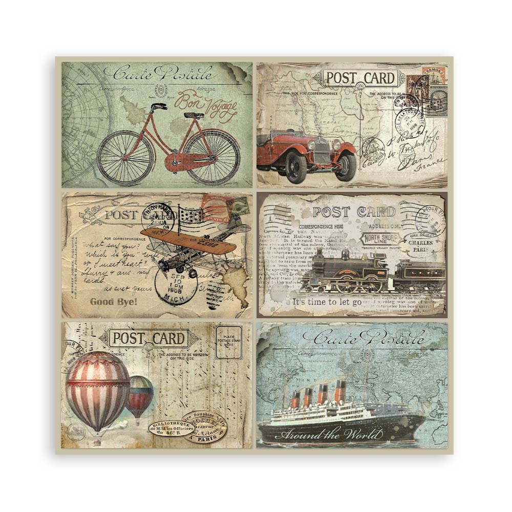 Scrapbook Papierblock 12"x12" - Around the world - Bastelschachtel - Scrapbook Papierblock 12"x12" - Around the world