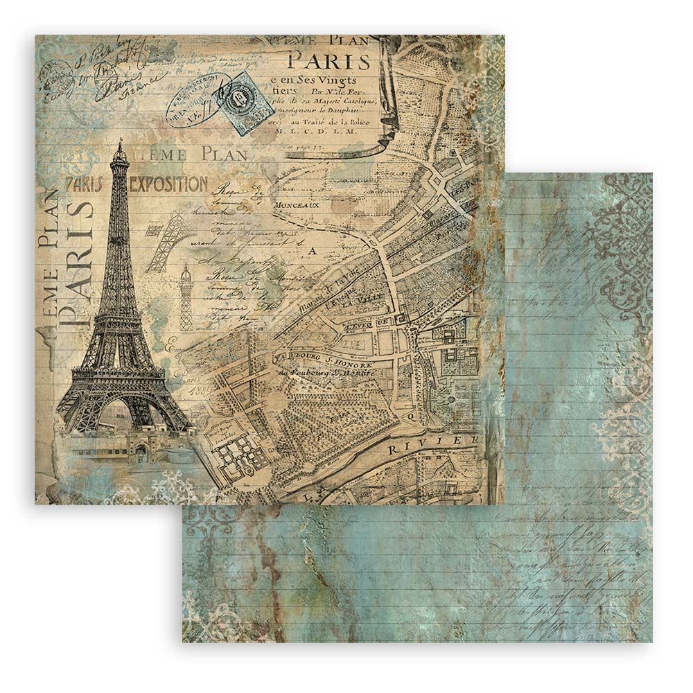 Scrapbook Papierblock 12"x12" - Around the world - Bastelschachtel - Scrapbook Papierblock 12"x12" - Around the world