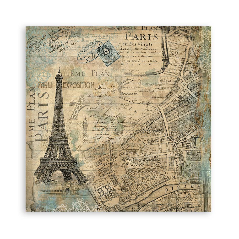 Scrapbook Papierblock 12"x12" - Around the world - Bastelschachtel - Scrapbook Papierblock 12"x12" - Around the world