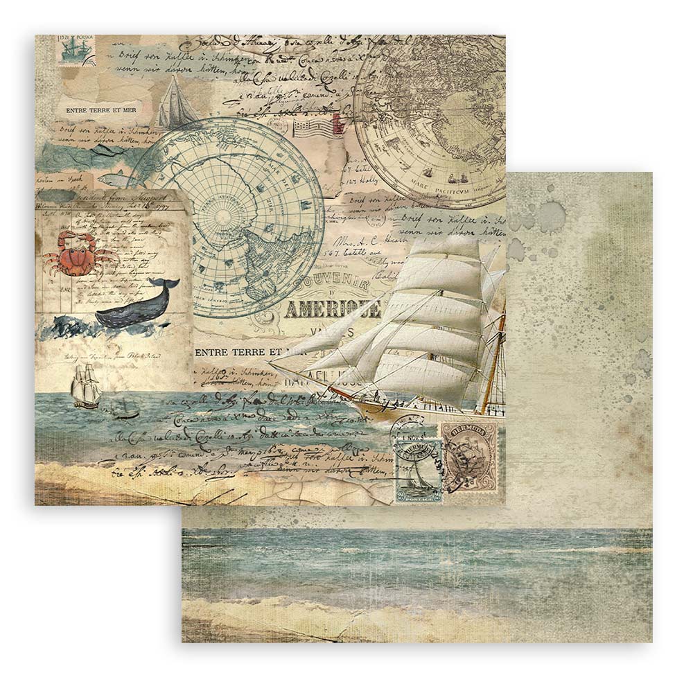 Scrapbook Papierblock 12"x12" - Around the world - Bastelschachtel - Scrapbook Papierblock 12"x12" - Around the world