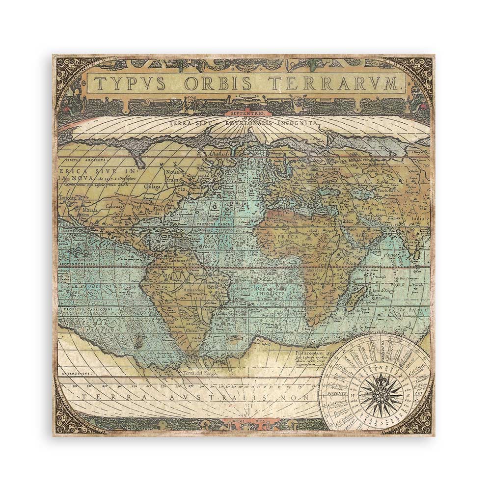 Scrapbook Papierblock 12"x12" - Around the world - Bastelschachtel - Scrapbook Papierblock 12"x12" - Around the world