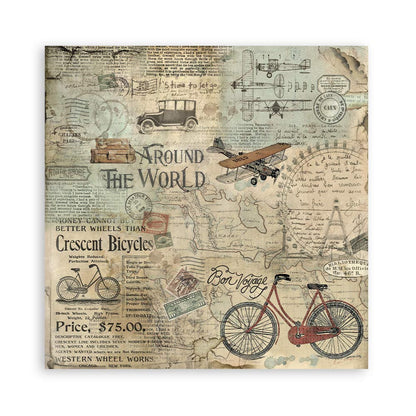 Scrapbook Papierblock 12"x12" - Around the world - Bastelschachtel - Scrapbook Papierblock 12"x12" - Around the world