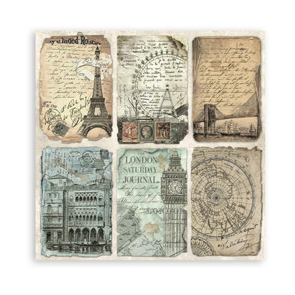 Scrapbook Papierblock 12"x12" - Around the world - Bastelschachtel - Scrapbook Papierblock 12"x12" - Around the world