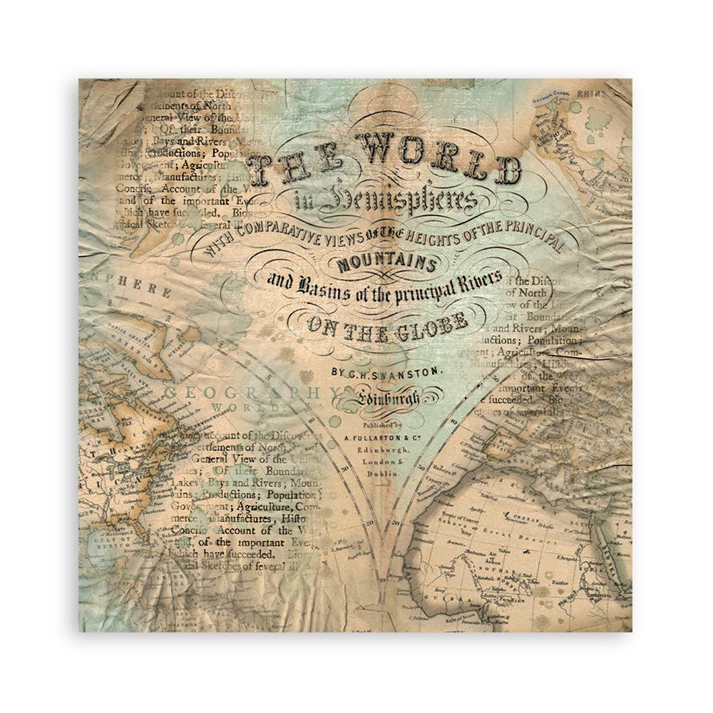 Scrapbook Papierblock 12"x12" - Around the world - Bastelschachtel - Scrapbook Papierblock 12"x12" - Around the world