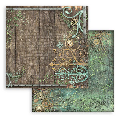 Scrapbook Papierblock 12"x12" - Magic Forest - Maxi Background selection - Bastelschachtel - Scrapbook Papierblock 12"x12" - Magic Forest - Maxi Background selection