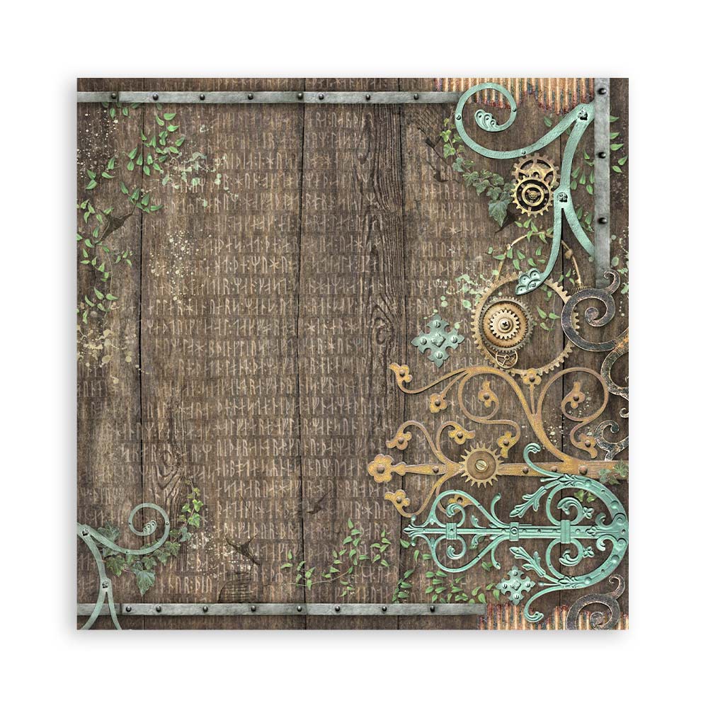 Scrapbook Papierblock 12"x12" - Magic Forest - Maxi Background selection - Bastelschachtel - Scrapbook Papierblock 12"x12" - Magic Forest - Maxi Background selection