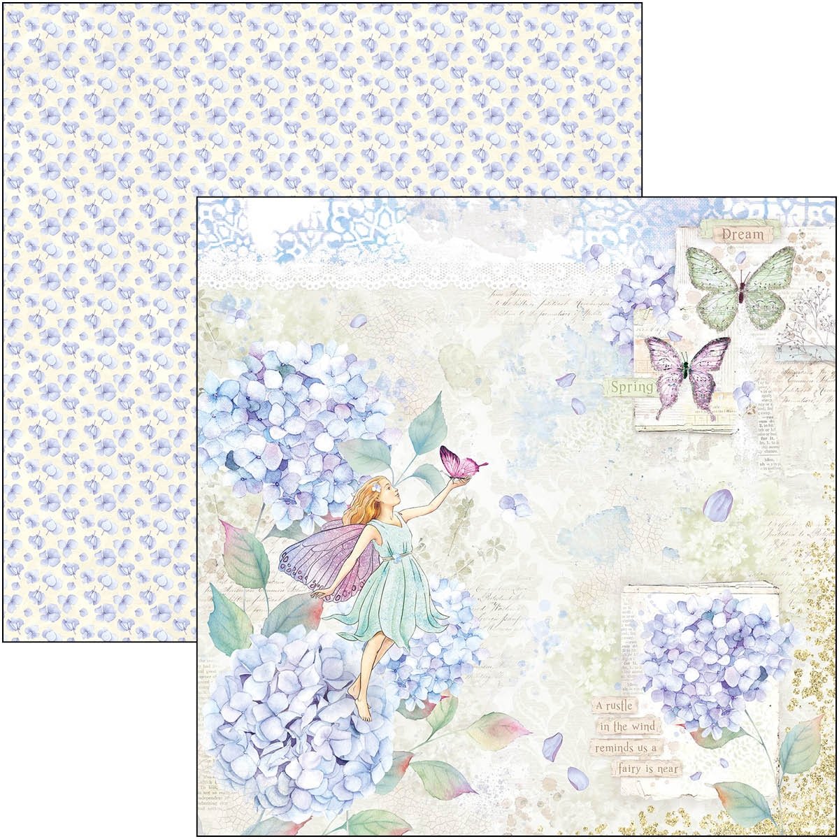 Scrapbook Papierblock 12"x12" - Enchanted land - Bastelschachtel - Scrapbook Papierblock 12"x12" - Enchanted land