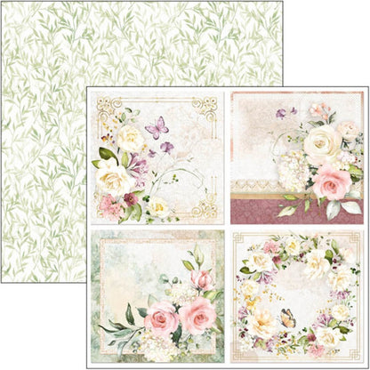 Scrapbook Papierblock 12"x12" - Blooming - Bastelschachtel - Scrapbook Papierblock 12"x12" - Blooming