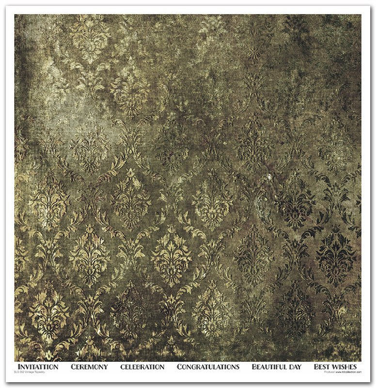 Scrapbook Papierblock 12,2"x12,6" - Vintage tapestry - Bastelschachtel - Scrapbook Papierblock 12,2"x12,6" - Vintage tapestry