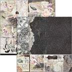 Scrapbook Papierblock 12"x12" - Cygne Noir - Bastelschachtel - Bastelpapier - 