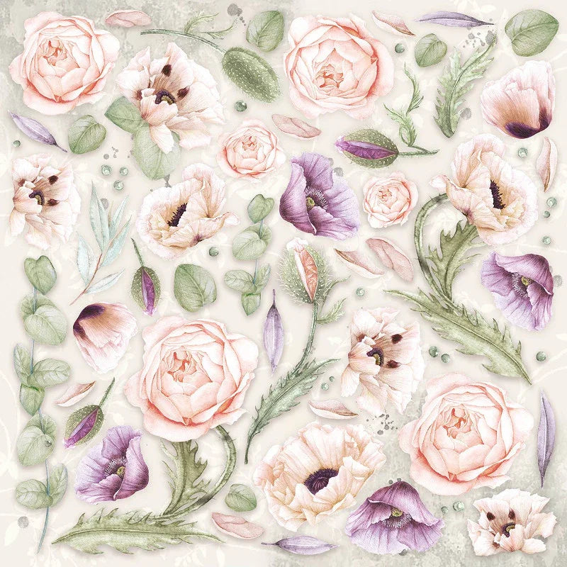 Scrapbook Papierblock 12"x12" - Cygne Noir - Bastelschachtel - Bastelpapier - 