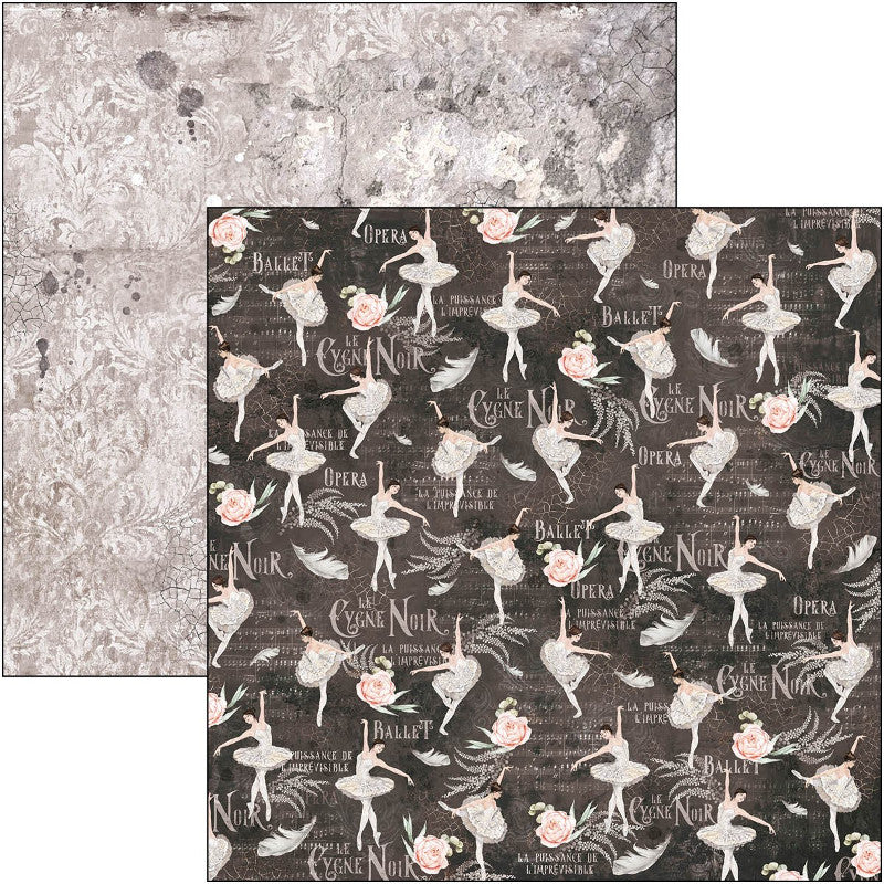 Scrapbook Papierblock 12"x12" - Cygne Noir