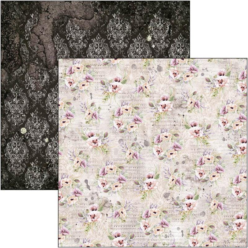 Scrapbook Papierblock 12"x12" - Cygne Noir - Bastelschachtel - Bastelpapier - 