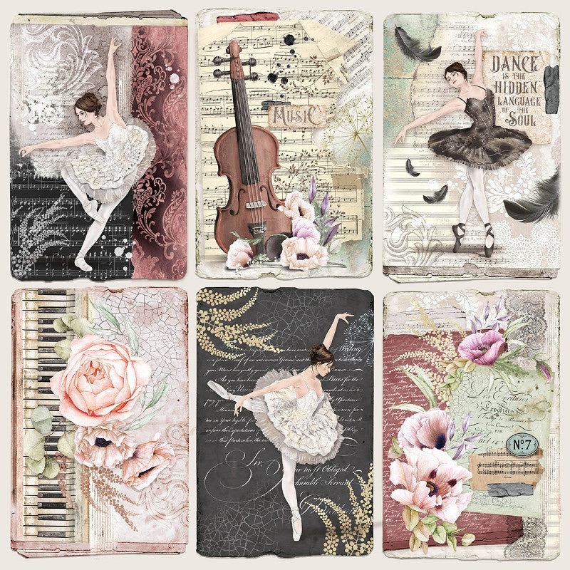 Scrapbook Papierblock 12"x12" - Cygne Noir