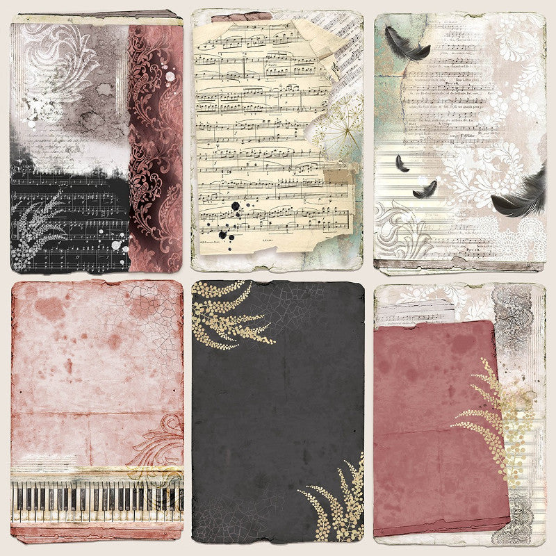Scrapbook Papierblock 12"x12" - Cygne Noir
