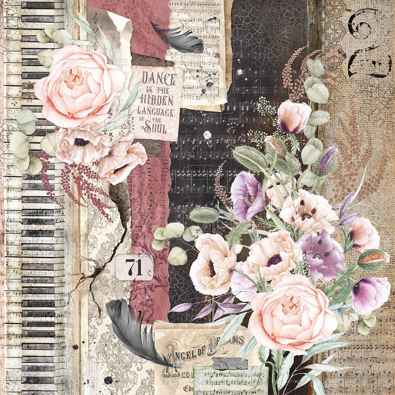 Scrapbook Papierblock 12"x12" - Cygne Noir