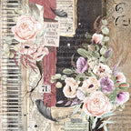 Scrapbook Papierblock 12"x12" - Cygne Noir - Bastelschachtel - Bastelpapier - 