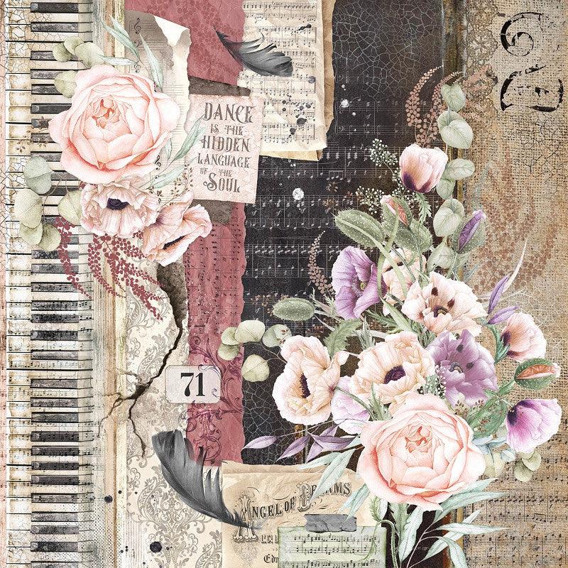 Scrapbook Papierblock 12"x12" - Cygne Noir - Bastelschachtel - Bastelpapier - 