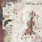 Scrapbook Papierblock 12"x12" - Cygne Noir - Bastelschachtel - Bastelpapier - 