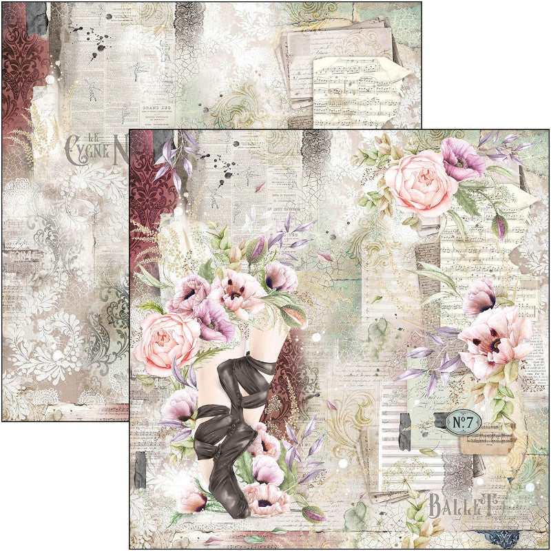 Scrapbook Papierblock 12"x12" - Cygne Noir