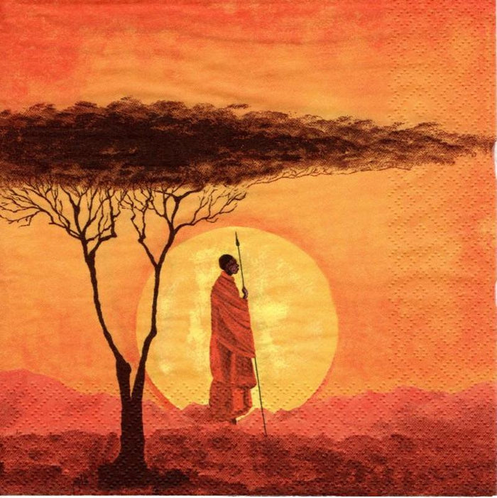 Serviette - African sunset