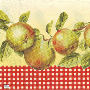 Serviette - Äpfel - Bastelschachtel - Serviette - Äpfel