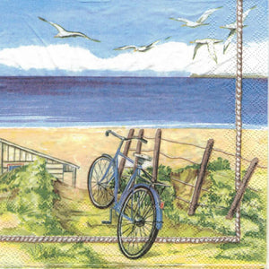 Serviette - Beach bicycle - Bastelschachtel - Serviette - Beach bicycle