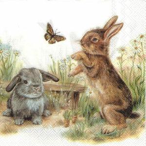 Serviette - Bunny and Clyde - Bastelschachtel - Serviette - Bunny and Clyde