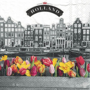 Serviette - Canal flowers - Bastelschachtel - Serviette - Canal flowers