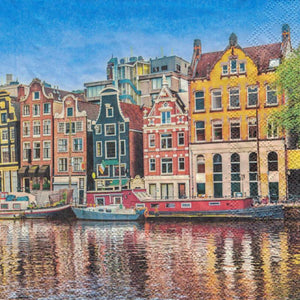 Serviette - Canal houses - Bastelschachtel - Serviette - Canal houses