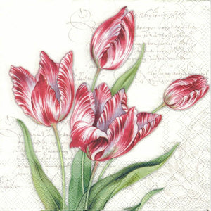 Serviette - Classic tulips - Bastelschachtel - Serviette - Classic tulips
