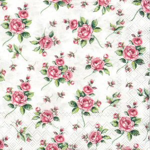 Serviette - Evelyn white - Bastelschachtel - Serviette - Evelyn white