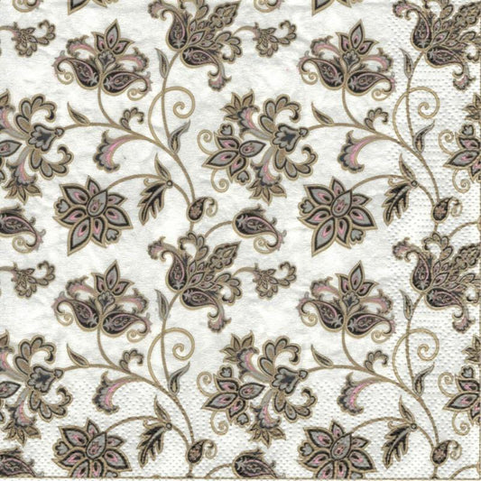 Serviette - Floral oriental background - Bastelschachtel - Serviette - Floral oriental background