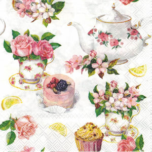 Serviette - Flower in the teacup - Bastelschachtel - Serviette - Flower in the teacup