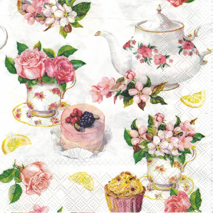 Serviette - Flower in the teacup