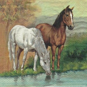 Serviette - Horses 1. - Bastelschachtel - Serviette - Horses 1.