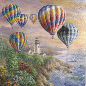 Serviette - Hot air balloons - Bastelschachtel - Serviette - Hot air balloons