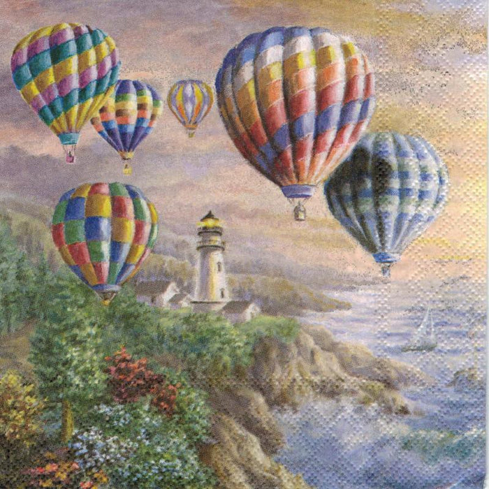 Serviette - Hot air balloons