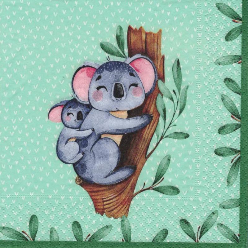 Serviette - Koalas - Bastelschachtel - Serviette - Koalas