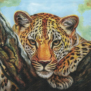Serviette - Leopard look - Bastelschachtel - Serviette - Leopard look