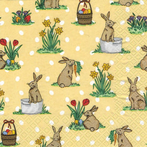 Serviette - Little rabbits - Bastelschachtel - Serviette - Little rabbits